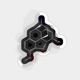 Codeine Molecule Chemistry Sticker